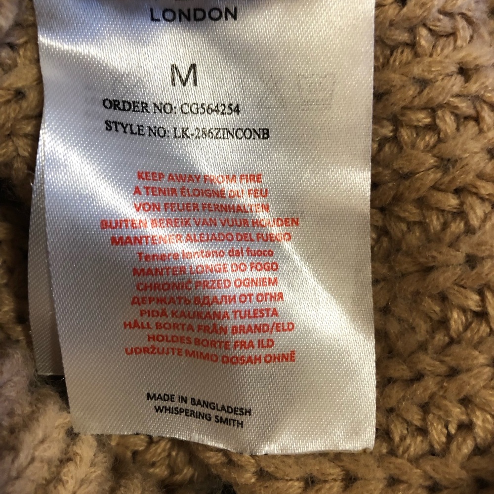 Brave Soul Camel Cable Knit Turtleneck Sweater Dress - Picture 5 of 6